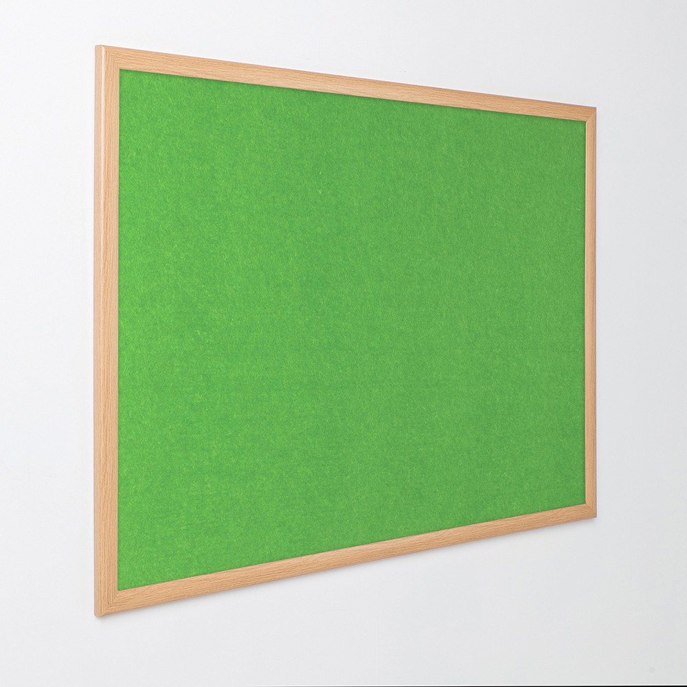 Eco-Colour Light Oak Effect Noticeboard