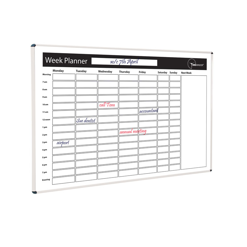 TimeMinder® Printed Whiteboards