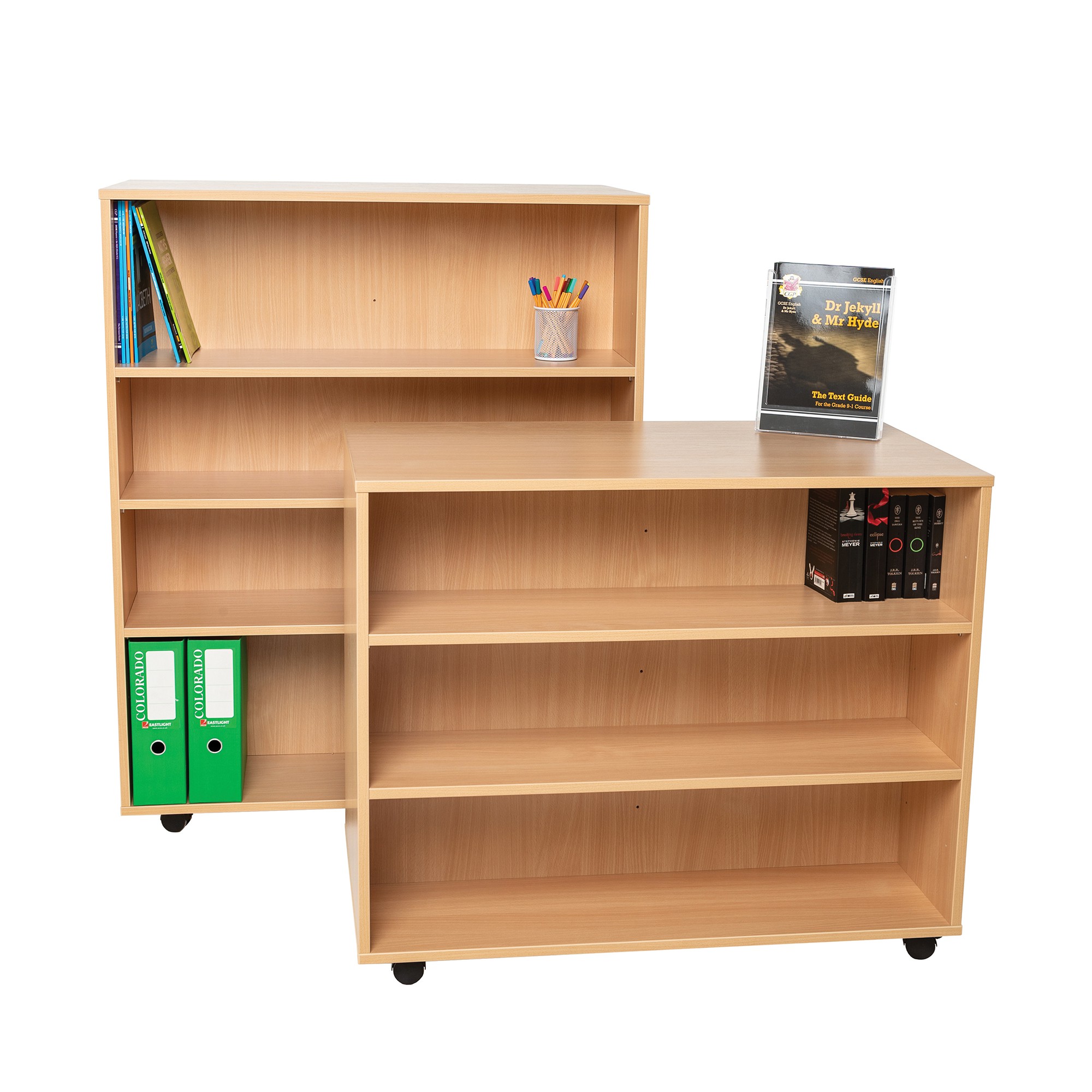 Double Sided Mobile Bookshelves