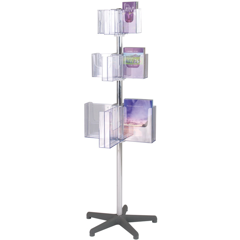 Pirouette Leaflet Dispenser - Mixed Tier Unit